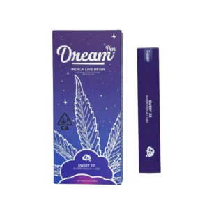 DREAM BY SAUCE - DISPOSABLE RECHARGEABLE VAPE CARTS - DREAM PEN W/LIVE RESIN - SWEET ZZ SUPER INDICA + CBN